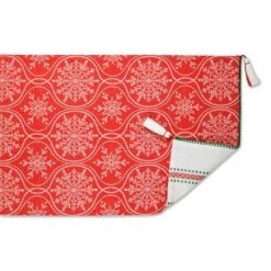 DII® 72'' Joyful Snowflakes Jacquard Reversible Table Runner -Michaels X-Mas Decor D540135S 3