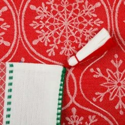 DII® 72'' Joyful Snowflakes Jacquard Reversible Table Runner -Michaels X-Mas Decor D540135S 8