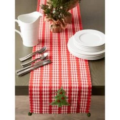 DII® 72" Jolly Tree Table Runner -Michaels X-Mas Decor D540141S 8