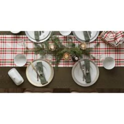 DII® 108" Jolly Tree Collection Nutcracker Plaid Table Runner -Michaels X-Mas Decor D540143S 10