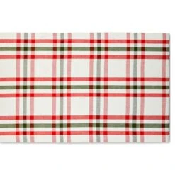 DII® 72" Jolly Tree Collection Nutcracker Plaid Table Runner -Michaels X-Mas Decor D540144S 2