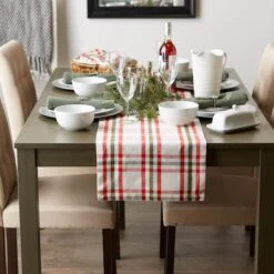 DII® 72" Jolly Tree Collection Nutcracker Plaid Table Runner -Michaels X-Mas Decor D540144S 6