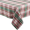 DII® 52" Yuletide Plaid Tablecloth -Michaels X-Mas Decor D540145S 2