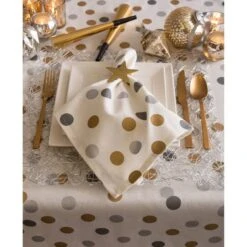 DII® 52" Metallic Confetti Tablecloth -Michaels X-Mas Decor D540163S 5