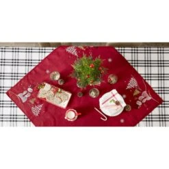 DII® 40" Embroidered Snowman Table Topper -Michaels X-Mas Decor D540169S 10
