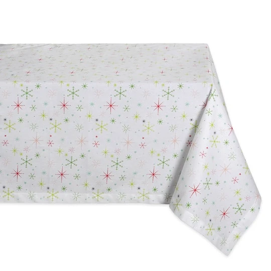 DII® 52" Christmas Star Print Tablecloth 3 DII® 52" Christmas Star Print Tablecloth