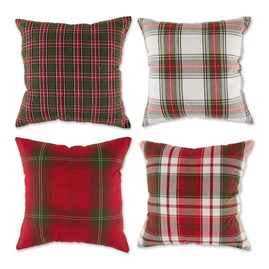 DII® Traditional Christmas Plaid Pillow Cover Set 3 DII® Traditional Christmas Plaid Pillow Cover Set