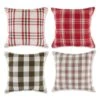 DII® Farmhouse Christmas Plaid Pillow Cover Set -Michaels X-Mas Decor D540192S 1