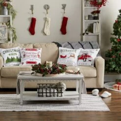 DII® Christmas Prints Pillow Cover Set -Michaels X-Mas Decor D540194S 9