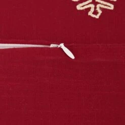 DII® Shimmering Snowflakes Leaves Embroidered Pillow Cover Set -Michaels X-Mas Decor D540195S 3