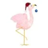 3ft. Lit Fluffy Flamingo Sculpture 2 3ft. Lit Fluffy Flamingo Sculpture -Michaels X-Mas Decor D544202S 1