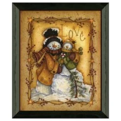 Timeless Frames® Snow Folk Love Framed Wall Art -Michaels X-Mas Decor D550274S 1 1