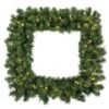30" Warm White LED Square Grand Teton Wreath -Michaels X-Mas Decor D575177S 1