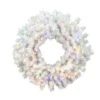 20" Multicolor LED Crystal White Pine Wreath -Michaels X-Mas Decor D575209S 1