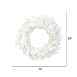 36" Sparkle White Spruce Wreath -Michaels X-Mas Decor D575224S 4