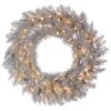 36" Warm White Dura-Lit® LED Platinum Fir Wreath -Michaels X-Mas Decor D575231S 1