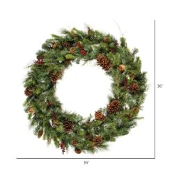 36" Cibola Mixed Berry Wreath 9 36" Cibola Mixed Berry Wreath -Michaels X-Mas Decor D575236S 3