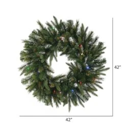 36" Multicolor Dura-Lit® LED Cashmere Wreath -Michaels X-Mas Decor D575265S 3