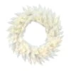 30" Warm White LED Sparkle White Spruce Wreath -Michaels X-Mas Decor D575276S 1