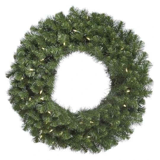 24" Douglas Fir Wreath, Warm White LED Mini Lights 3 24" Douglas Fir Wreath, Warm White LED Mini Lights