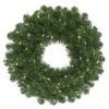 24" Pre-Lit Oregon Fir Artificial Christmas Wreath, Warm White LED Wide Angle Lights 1 24" Pre-Lit Oregon Fir Artificial Christmas Wreath, Warm White LED Wide Angle Lights -Michaels X-Mas Decor D575327S 1