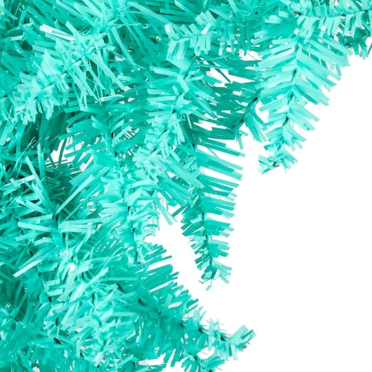 24" Unlit Aqua Fir Artificial Christmas Wreath 5 24" Unlit Aqua Fir Artificial Christmas Wreath - Image 3