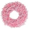 30" Pink LED Lights Light Pink Fir Artificial Christmas Wreath -Michaels X-Mas Decor D575365S 1