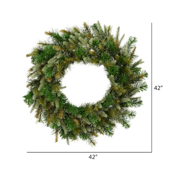 42" Cashmere Pine Artificial Christmas Wreath 6 42" Cashmere Pine Artificial Christmas Wreath - Image 4