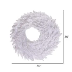 36" White Fir Christmas Wreath 7 36" White Fir Christmas Wreath -Michaels X-Mas Decor D575426S 2