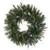 30" Pre-Lit Cashmere Christmas Wreath, Multicolor LED Lights -Michaels X-Mas Decor D575443S 1