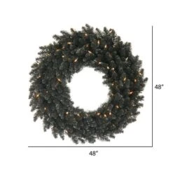 48" Black Fir Christmas Wreath -Michaels X-Mas Decor D575458S 2