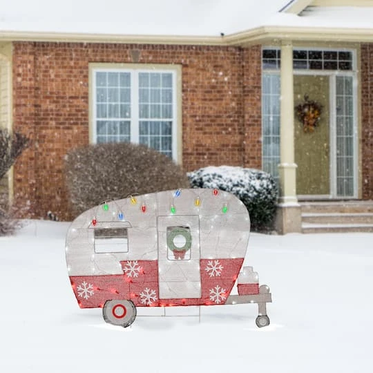 32'' Pre-Lit Christmas Camper Decoration 5 32'' Pre-Lit Christmas Camper Decoration - Image 3