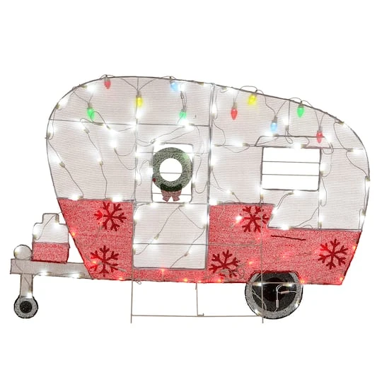 32'' Pre-Lit Christmas Camper Decoration 6 32'' Pre-Lit Christmas Camper Decoration - Image 4