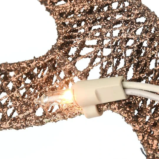 Champagne Reindeer And Sleigh With Clear Lights Decoration 6 Champagne Reindeer And Sleigh With Clear Lights Decoration - Image 4