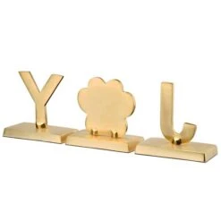 5" Silver Sparkle JOY Stocking Holders, 3ct. -Michaels X-Mas Decor D619830S 17