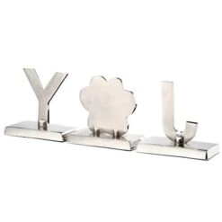 5" Gold Sparkle JOY Stocking Holders, 3ct. -Michaels X-Mas Decor D619831S 17