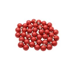 Whitehurst 40ct. 1.25" Glossy Glass Ball Ornaments Red Shiny -Michaels X-Mas Decor D623183S 12