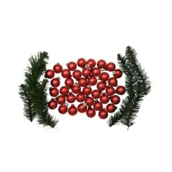 Whitehurst 40ct. 1.25" Glossy Glass Ball Ornaments Red Shiny -Michaels X-Mas Decor D623183S 13