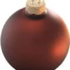 Whitehurst 4ct. 5" Matte Glass Ball Ornaments Chocolate Matte -Michaels X-Mas Decor D623216S 1
