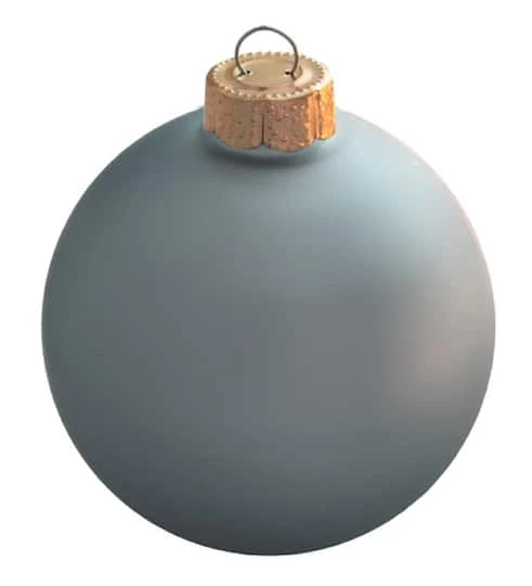 Whitehurst 4ct. 5" Matte Glass Ball Ornaments Baby Blue Matte 3 Whitehurst 4ct. 5" Matte Glass Ball Ornaments Baby Blue Matte