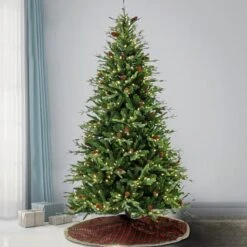 7.5ft. Pre-Lit Skykomish Pine Artificial Christmas Tree, Warm White LED Lights 11 7.5ft. Pre-Lit Skykomish Pine Artificial Christmas Tree, Warm White LED Lights -Michaels X-Mas Decor D645041S 2