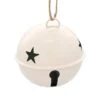 6 Pack 85mm Jingle Bell Ivory Ball Ornaments -Michaels X-Mas Decor D649267S 1