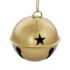 6 Pack 85mm Jingle Bell Burnished Gold Ball Ornaments -Michaels X-Mas Decor D649268S 1