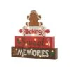 Glitzhome® 12" Lighted Wooden Christmas Gingerbread Man Block Table Décor -Michaels X-Mas Decor D652312S 1