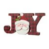 Glitzhome® 11.75'' JOY Wooden Christmas Plaid Table Décor 1 Glitzhome® 11.75'' JOY Wooden Christmas Plaid Table Décor -Michaels X-Mas Decor D652317S 1
