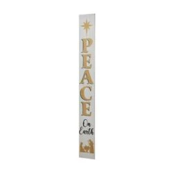 Glitzhome® 60'' PEACE Nativity Wooden Porch Sign -Michaels X-Mas Decor D652319S 6
