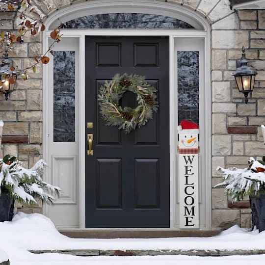 Glitzhome® 42.5'' Reversible Double-Sided Wooden Porch Sign 6 Glitzhome® 42.5'' Reversible Double-Sided Wooden Porch Sign - Image 4