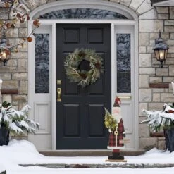 Glitzhome® 36'' Lighted Wooden Santa Porch Décor 15 Glitzhome® 36'' Lighted Wooden Santa Porch Décor -Michaels X-Mas Decor D652322S 4