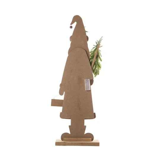 Glitzhome® 36'' Lighted Wooden Santa Porch Décor 11 Glitzhome® 36'' Lighted Wooden Santa Porch Décor - Image 9