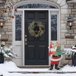 Glitzhome® 36'' Wooden Santa Gifts Porch Décor -Michaels X-Mas Decor D652325S 4